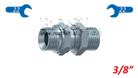 HYDRAULICKÝ PREDĹŽENÝ DVOJITÝ SKRUTKOVÝ SPOJ BSP 3/8