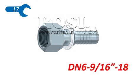 HYDRAULISCHER ANSCHLUSS DKORFS WEIBLICH DN6-9/16