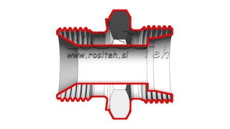 HYDRAULICKÝ DVOJITÝ SKRUTKOVÝ SPOJ AS16-BSP3/4