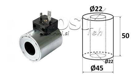 ELEKTROMAGNETNA COIL 12V DC - DS3 - fi 22mm-50mm 32.7W