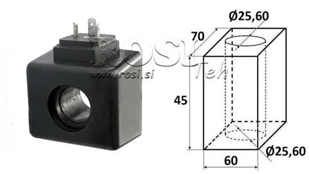 ELEKTROMAGNETICKÁ CIEVKA 230VAC - DS5 - fi 25.6mm-45mm