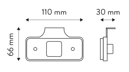 LED POZIČNÉ SVETLO BIELE 12V