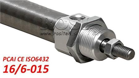 Gaisa cilindrs PCAI 16/6-015 CE ISO6432