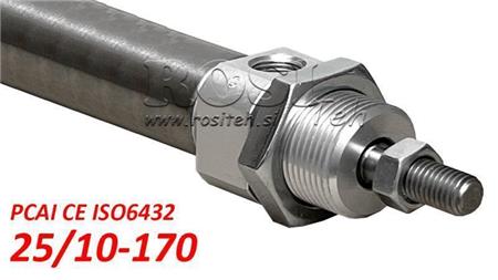 PNEUMATISK SYLINDER PCAI 25/10-170 CE ISO6432
