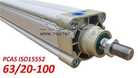 PNEUMATICKÝ CYLINDR PCAS 63/20-100 BE ISO15552