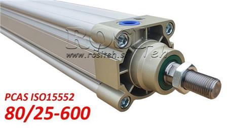 PNEUMATIKUS HENGER PCAS 80/25-600 BE ISO15552