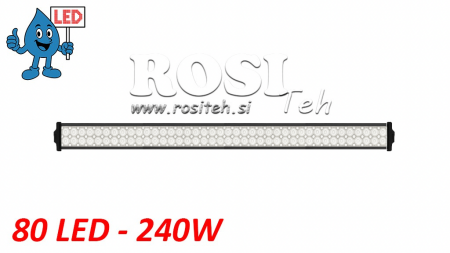 LED DARBO ŠVIESA - ŠVIESA 80 LED 240W 12V-24V KOMBO 106CM MEGA