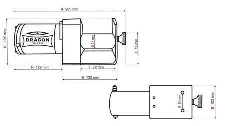 12 V ELEKTRISCHER WINSCH DWM 2500 ST - 1133 kg
