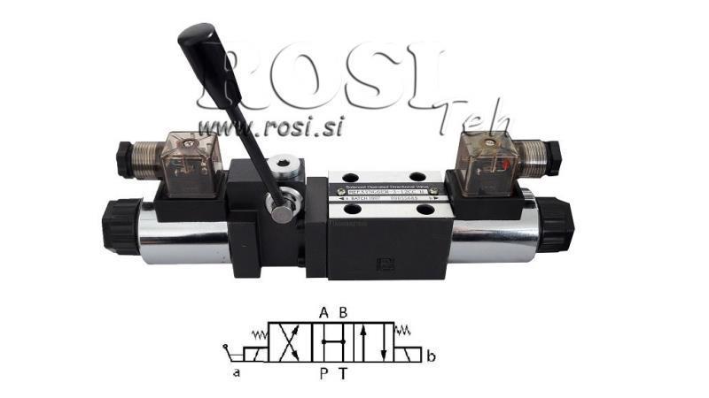 HYDRAULIK MANUELL UND ELEKTROMAGNETISCHES VENTIL CETOP 12/24/230V N3