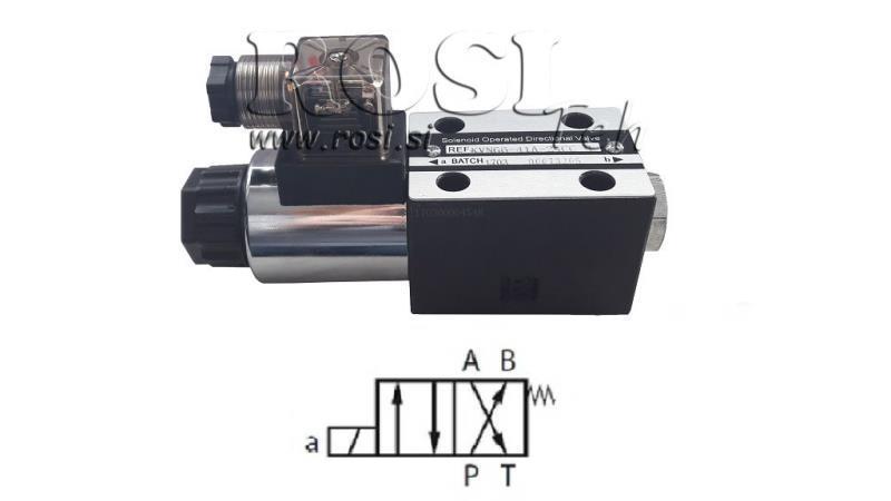 HYDRAULICKÝ ELEKTRO MAGNETICKÝ VENTIL KV-4/2 CETOP 3 12/24/230V N51B