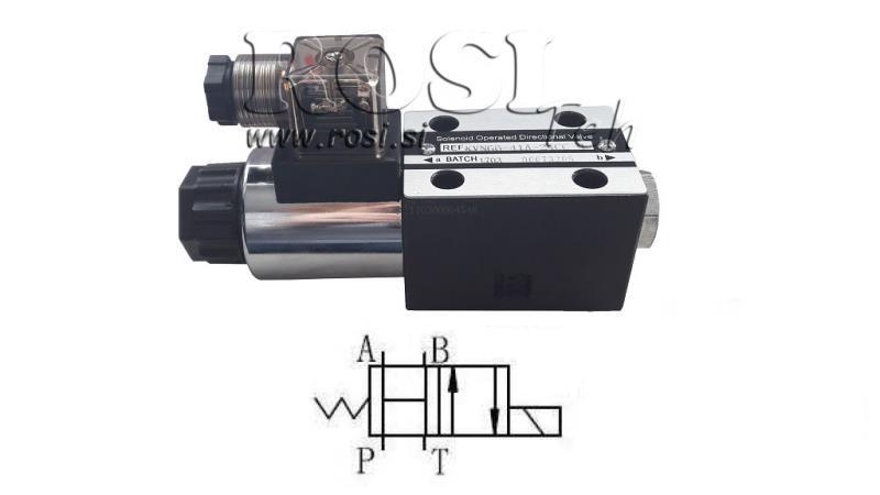HYDRAULISCHES ELEKTROMAGNETISCHES VENTIL CETOP 3 12/24/230V 3B