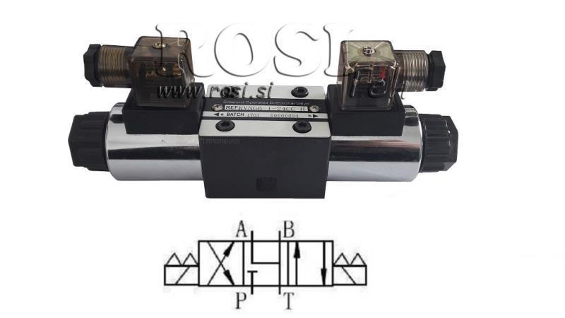 HYDRAULISCHES ELEKTROMAGNETISCHES VENTIL CETOP 3 12/24/230V N6