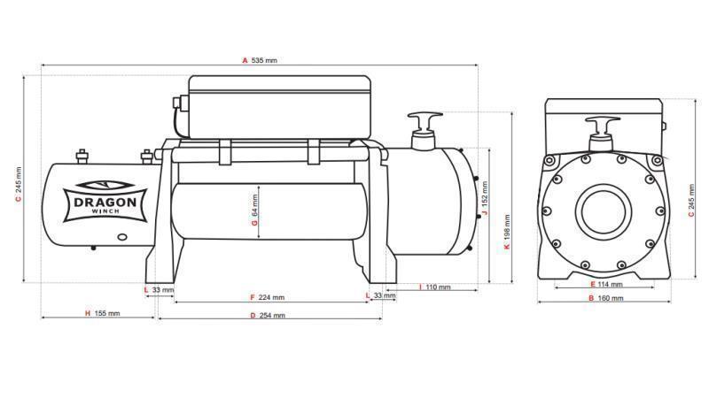 TREUIL ÉLECTRIQUE 24 V DWM 12000 HD - 5443 kg