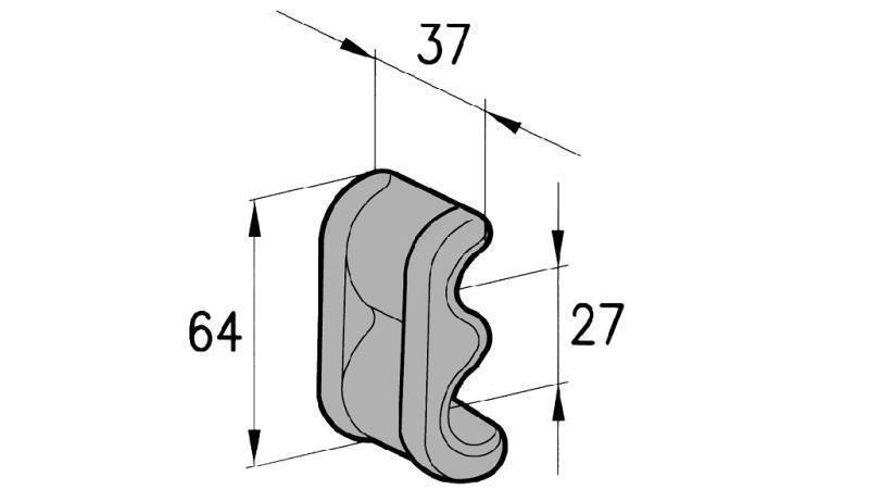 HALTER MIT ZWISCHENSTÜCK