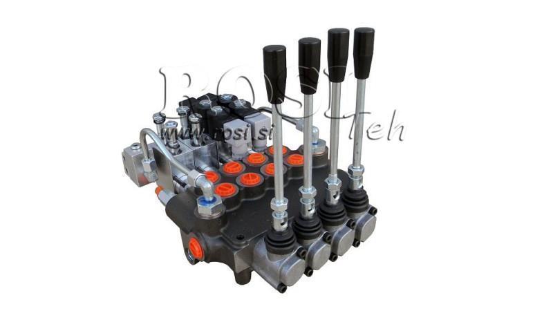 VANNE HYDRAULIQUE 4xP80 - EO 12V